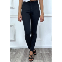 Jeans slim marine taille haute - 4