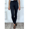 Jeans slim marine taille haute - 4