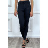 Jeans slim marine taille haute - 5