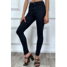 Jeans slim marine taille haute - 6