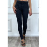 Jeans slim marine taille haute - 9