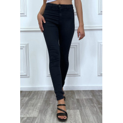 Jeans slim marine taille haute - 10