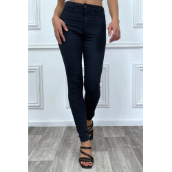 Jeans slim marine taille haute - 11