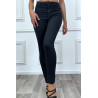 Jeans slim marine taille haute - 12