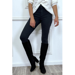 Jeans slim marine taille haute - 17