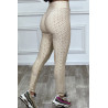 Legging push-up beige anti cellulite effet minceur - 2