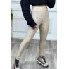 Legging push-up beige anti cellulite effet minceur - 3