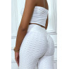 Legging push-up blanc anti cellulite effet minceur - 2