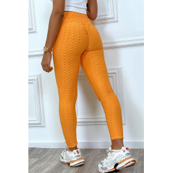 Legging push-up orange anti cellulite effet minceur - 2