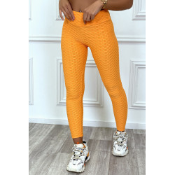 Legging push-up orange anti cellulite effet minceur - 3