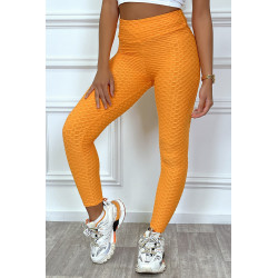 Legging push-up orange anti cellulite effet minceur - 5