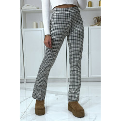 Pantalon canard motif carreaux patte d'eph - 2