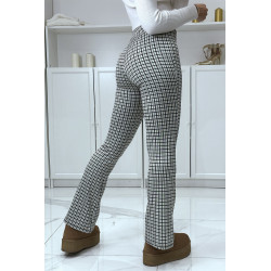 Pantalon canard motif carreaux patte d'eph - 3