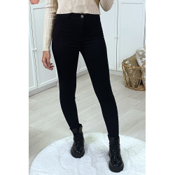 Jeans slim noir stretch taille haute - 2