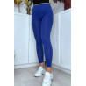 Leggings uni basique couleur royal - 2