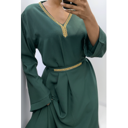 Abaya Rania vert  - 1