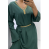 Abaya Rania vert  - 1