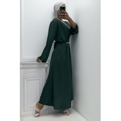 Abaya Rania vert  - 2