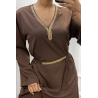 Abaya Rania choco  - 1