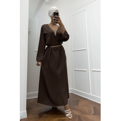 Abaya Rania choco  - 3