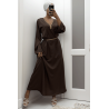 Abaya Rania choco  - 4