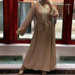 Abaya Layla camel - 2