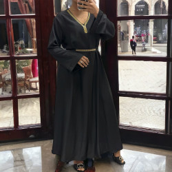 Abaya Rania noir - 2