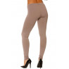 Leggings uni basique couleur Taupe  . - 8