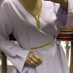 Abaya Rania lilas  - 1