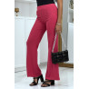 Pantalon patte d'éléphant rose fushia - 5