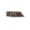 Ceinture marron cloutée doré et argenté - SG - 0551 - 1