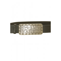 Ceinture Noire avec boucle rectangle - CE 573 - 2