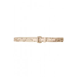 Ceinture Taupe fine avec petite boucle SG-0974 - 4