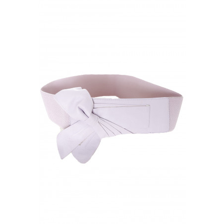 Ceinture parme à élastique et noeud SG-0475 - 1