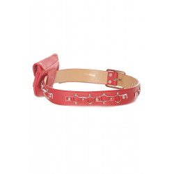 Ceinture rouge avec pochette - LDF9019 - 3