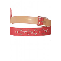 Ceinture rouge avec pochette - LDF9019 - 5