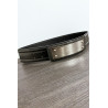 Ceinture noir avec longue boucle rectangulaire - 2