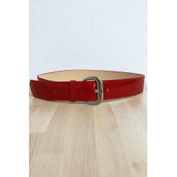 Ceinture rouge avec jolie boucle - 1