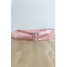 Ceinture rose avec boucle rectangle - 1