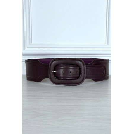 Ceinture tendance violette en simili - 1