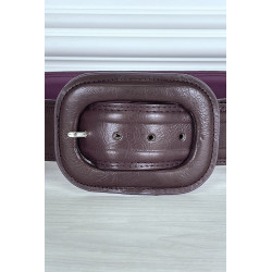 Ceinture tendance violette en simili - 2