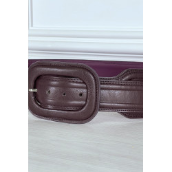 Ceinture tendance violette en simili - 3