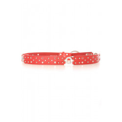 Ceinture Rouge effet troué avec des strass. Accessoire BG-P016 - 4