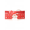 Ceinture Rouge effet troué avec des strass. Accessoire BG-P016 - 5