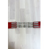 Ceinture rouge avec accessoire en cercles et en strass - 2