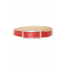 Ceinture rouge boucle avec strass - 9008 - 1