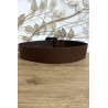 Grosse ceinture marron avec joli motif - 6