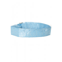 Ceinture bleu égère à motif étoiles et boucle rectangle. étoiles - 2