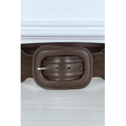 Ceinture tendance marron en simili - 2