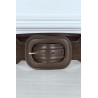 Ceinture tendance marron en simili - 2